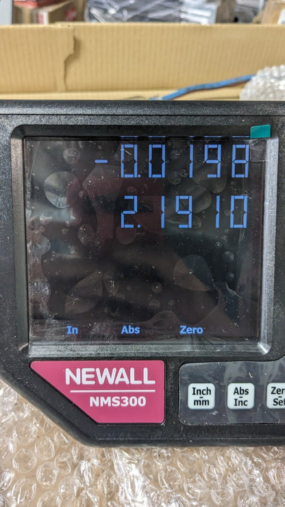 NEWALL Lathe DRO System 2 Axes Inductive Scale 14" X-Axis 60" Z-Axis I