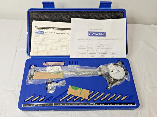 Fowler Dial Bore Gage Set 1.4" to 6" Range 52-646-400-0