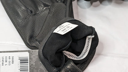 3 PAIRS ANSELL ActivArmr Deerskin Driver’s Utility Gloves Black Large 46-303