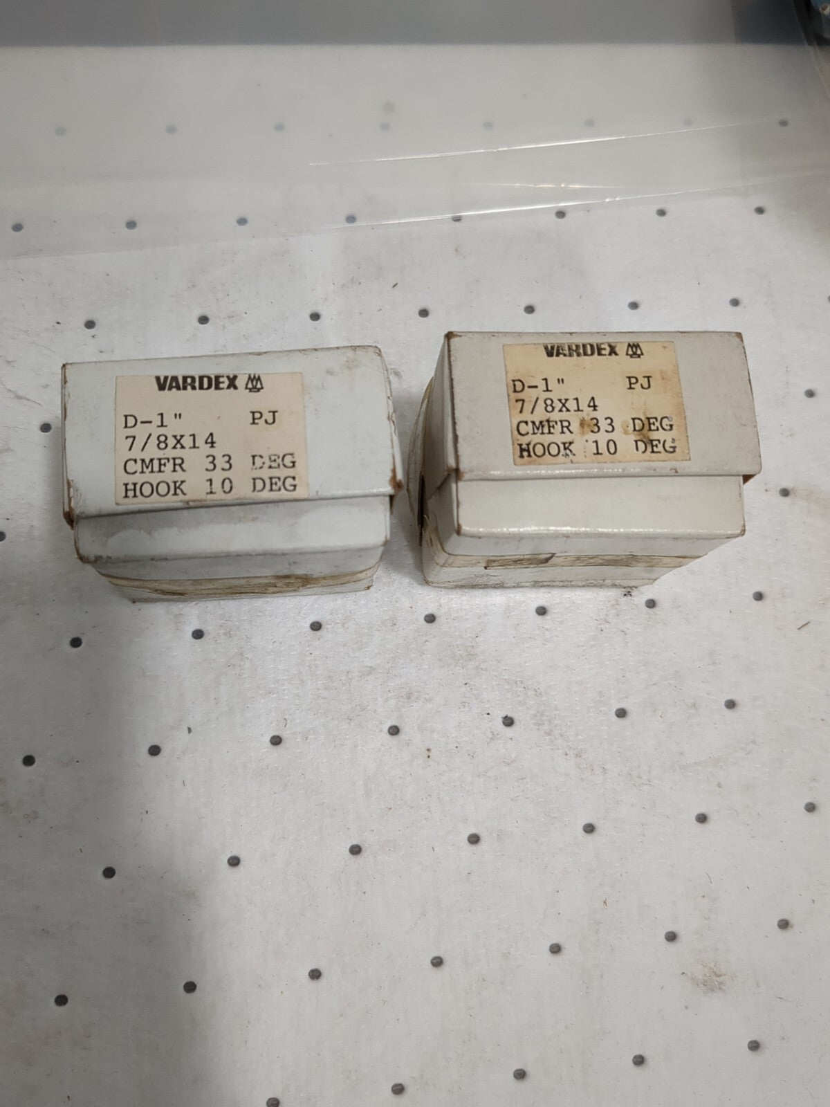 Vardex 2pk of ( Sets of 4 ) Thread Chasers 7/8" x 14 HSS 1" Head  #053