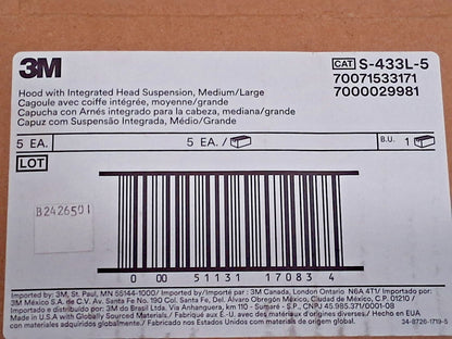 3M PAPR &amp; SAR Hoods 7000029981