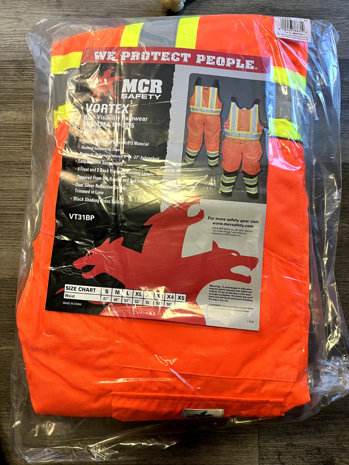 MCR Insulated jumpsuit  ANSI Class:Class E small  VT31BPS