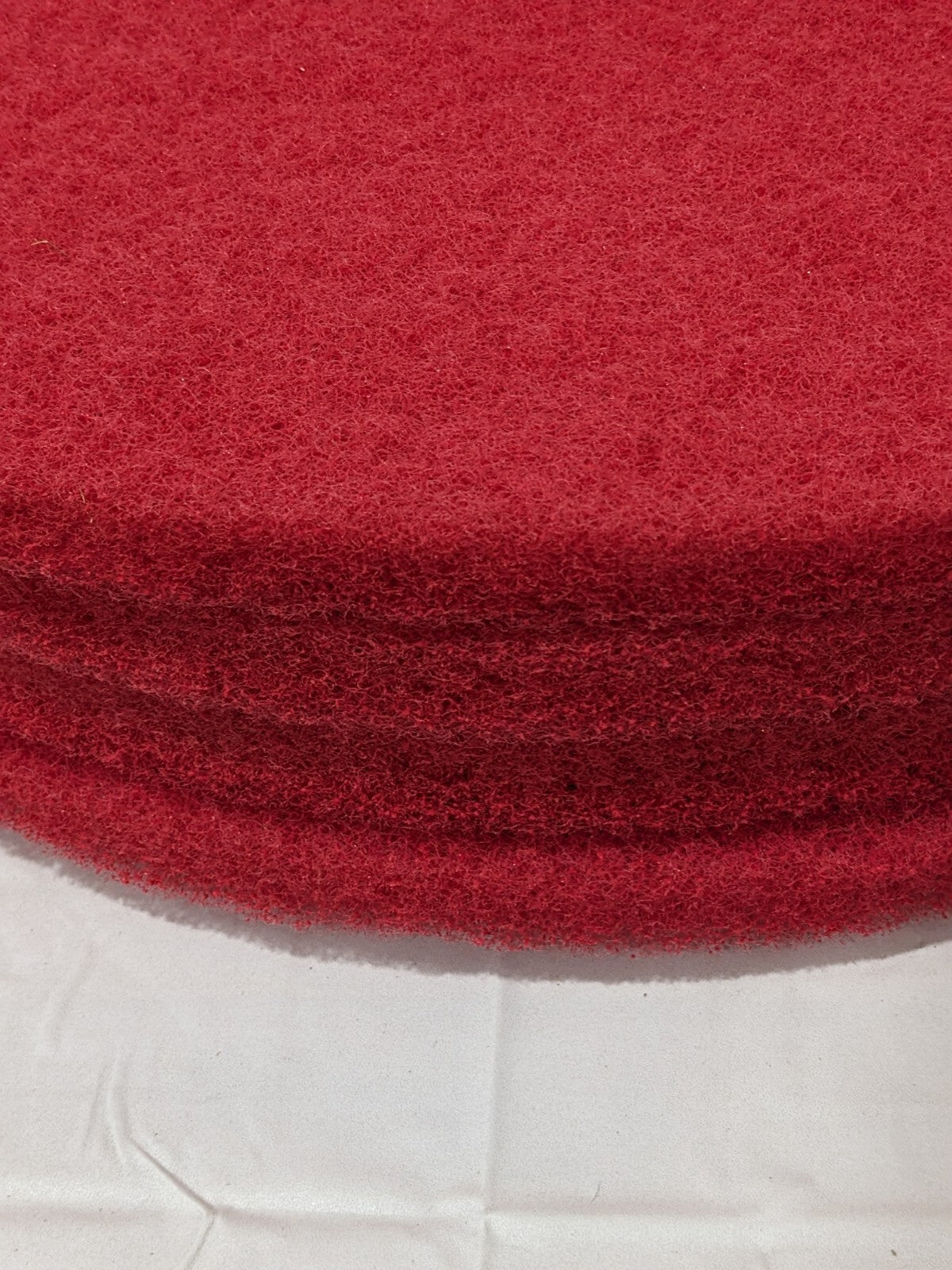 PRO-SOURCE 20" Floor Polishing Pad: Fine, Polyester, Red Qty 4 PS-404420