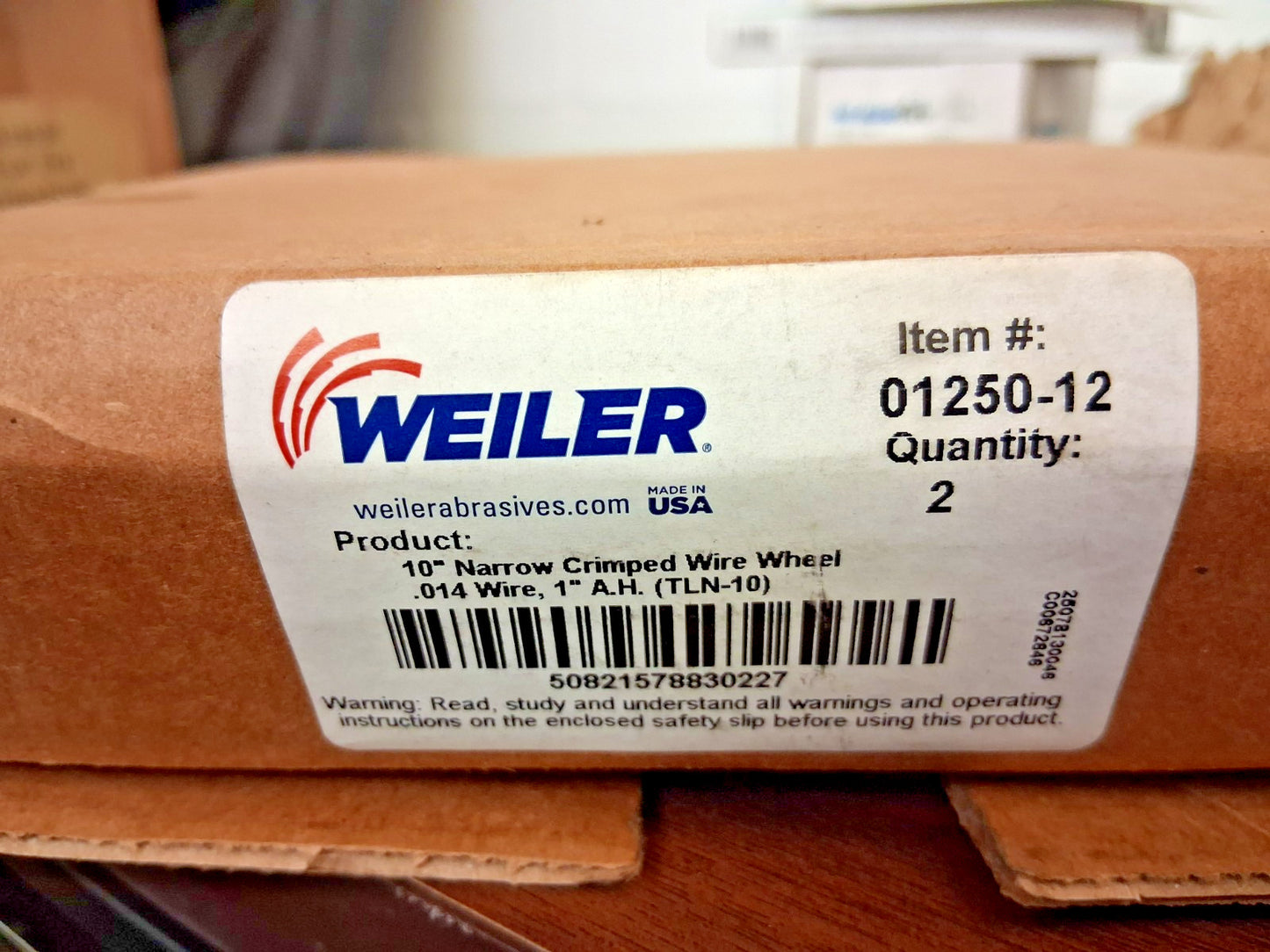 Weiler Crimped Wheel Brushes 2pk 3/4" Width .0140" Wire Dia 01250-12