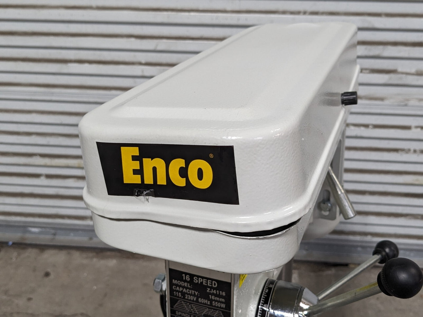 Enco Step Pulley Floor Drill Press 13" Swing 16-Speed 250 - 3100 RPM 115v