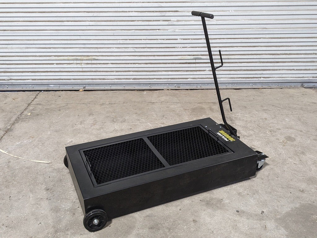 Pro Lube 18 Gal. Mobile Oil Drain Container Deck w/ Pump 42" x 22" x 6-1/2"