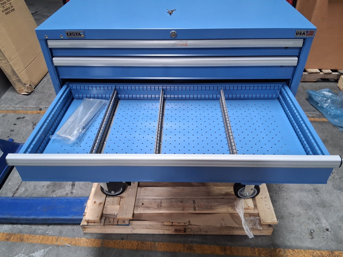 Lista Steel Tool Roller Cabinet 5 Drawers 40-1/4" Wide XSHS07500505MBB