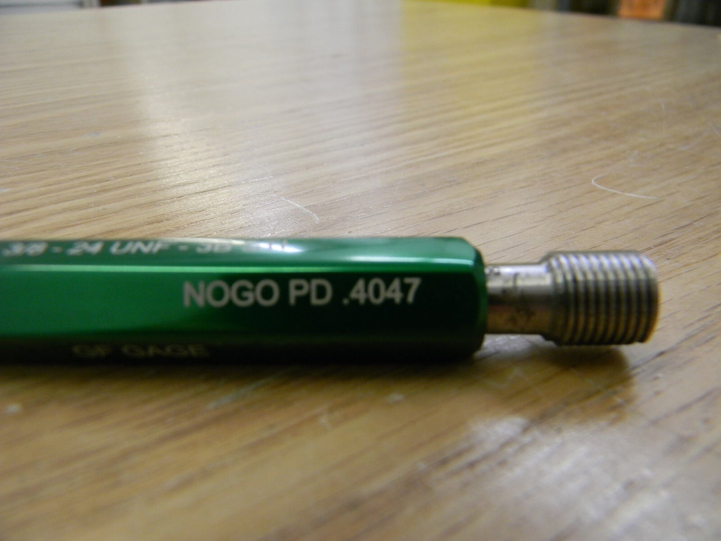 GF Gage 3/8-24 Thread STI Class 3B Plug Thread Insert Go/No Go Gage H0375243BS