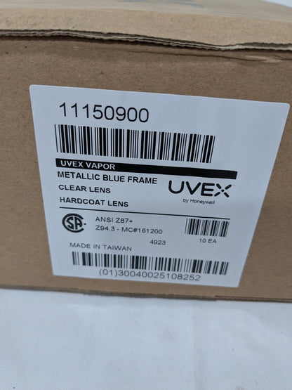 Uvex Safety Glasses: Scratch-Resistant, Clear Lenses Box of 10 11150900