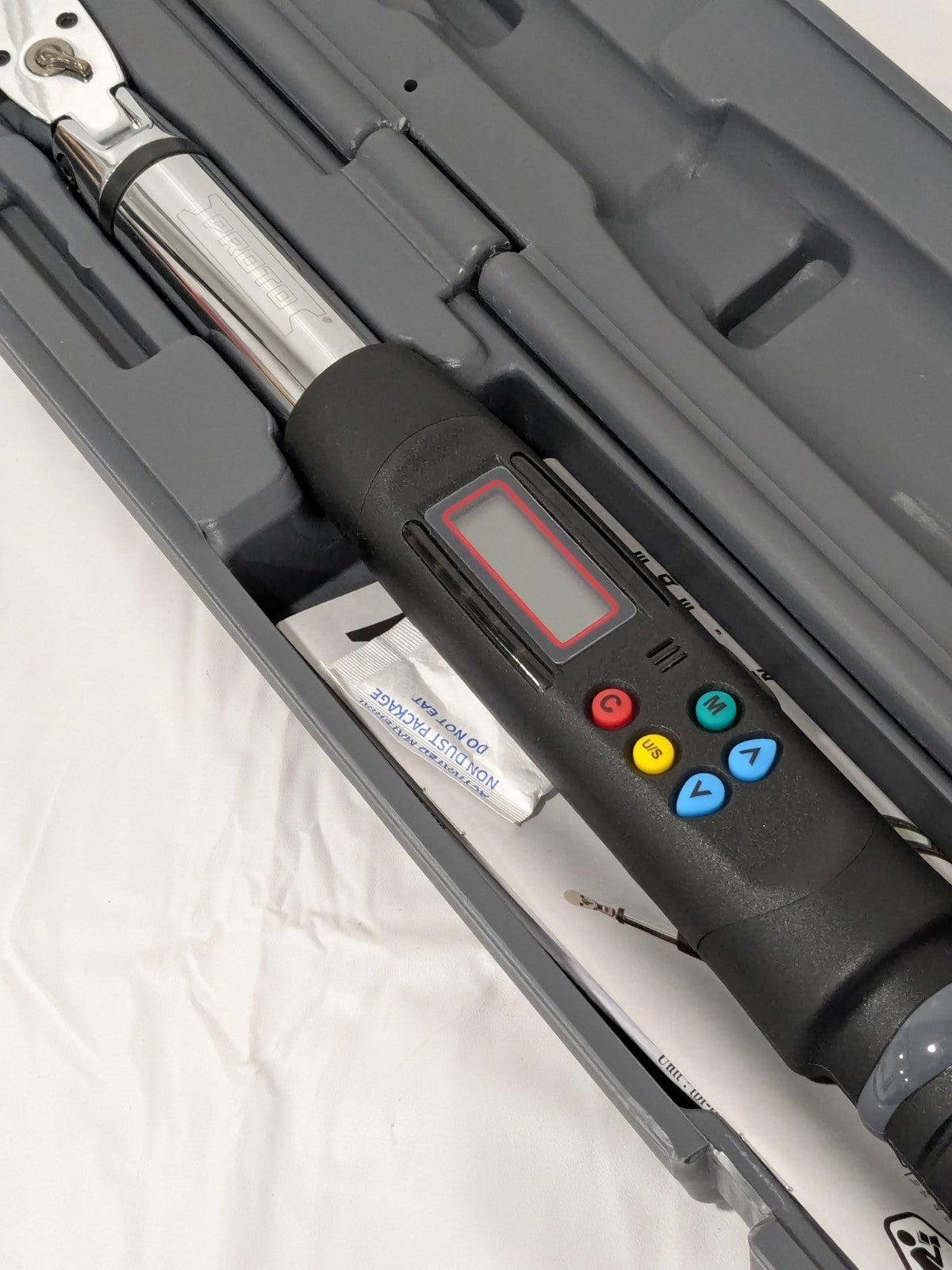 Proto Electronic Torque Wrench: 3/8" Drive, Foot Pound J6012EFX