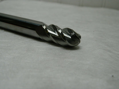 ACCUPRO 1/2 Diam, 1 LOC, 4 Flute Solid Carbide Ball End Mill 60338910