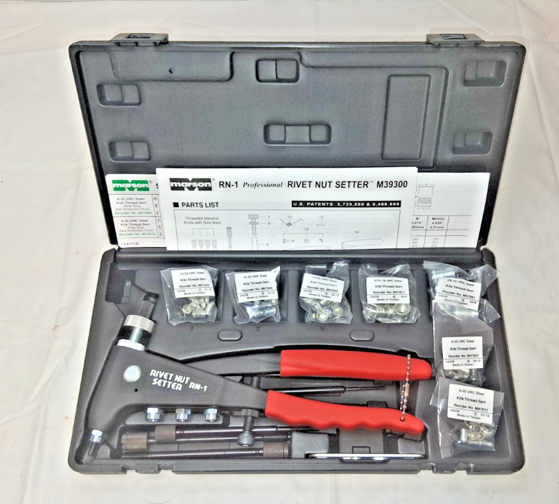Marson Steel Klik Thread-Sert Kit with Inserts and M39300 Tool M39314
