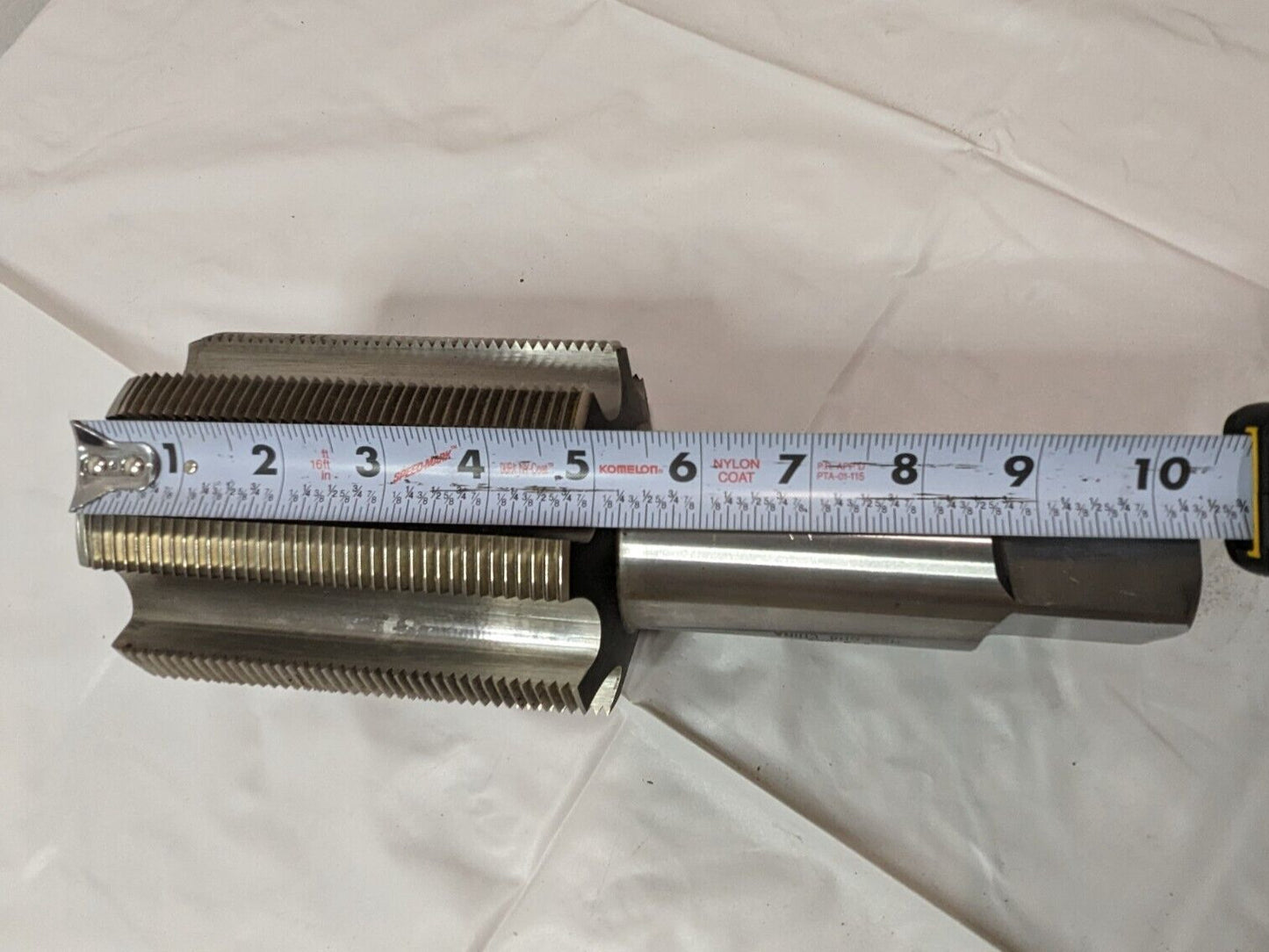 Straight Flute Tap HSS 4-8UNS H8 X 5" Thread Length X 10-1/2" OAL 8FL JY4888715