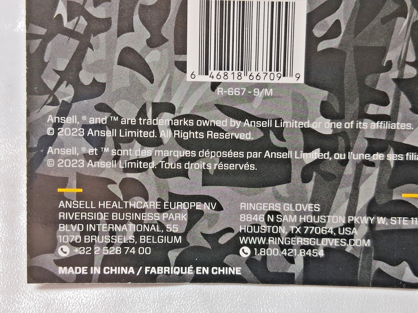 Ansell Cut Puncture &amp; Abrasion-Resistant Gloves SizeL 667-09