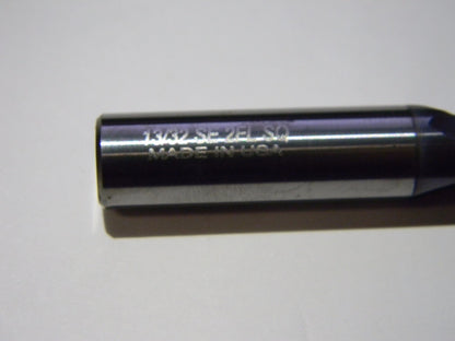HTC 13/32"  x  2-1/2" ALTIN Coated 2FL Carbide End Mill 130-2406