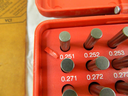 Class ZZ Plug Gage Set: 0.251 to 0.5 Range, 250 Pc 616-81210