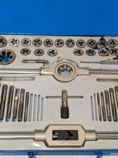 Tap and Die Set #4-40 to 1-14 Tap NPT UNC UNF INCOMPLETE 03959038