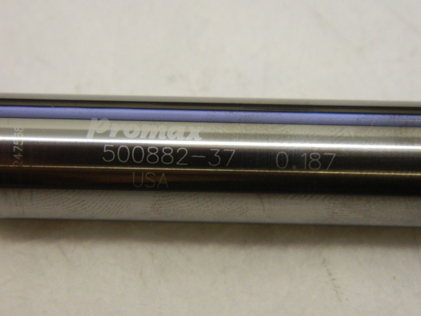 PROMAX7°per Side 3/16" SmallEnd Diam3 fl Solid Carbide Square End mill 500882-37