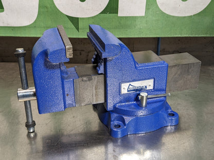 Gibraltar Bench Vise w/ Swivel Base 6" Jaw Width 6" Opening Capacity DAMAGED