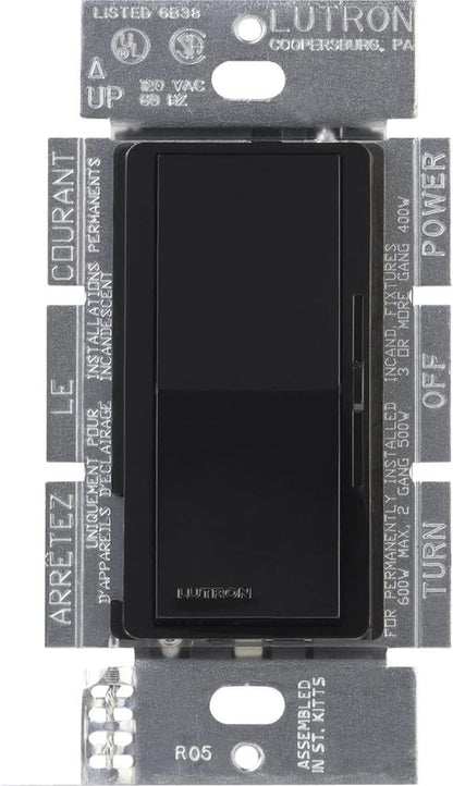Lutron DVELV-303P-BL Diva Electronic Low-voltage 3-Way Dimmer