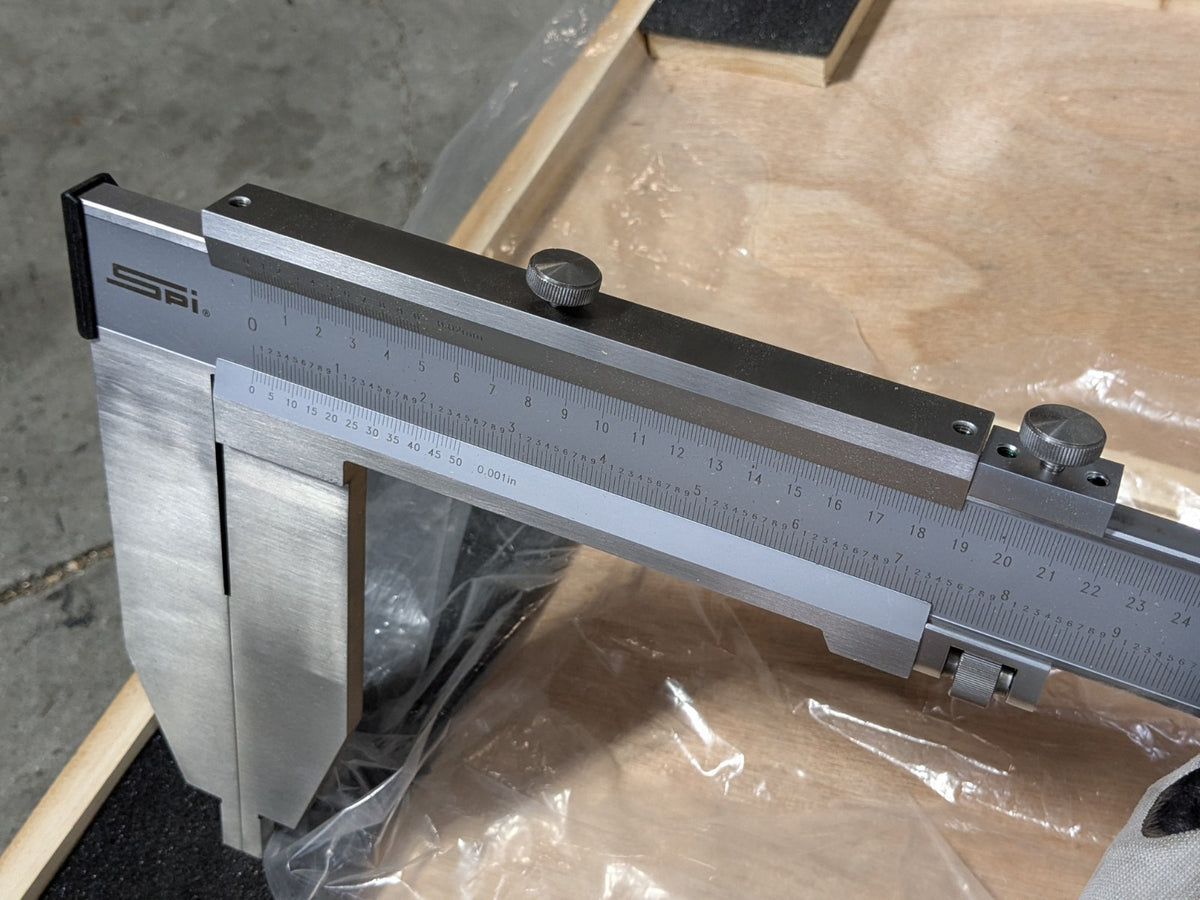 SPI Stainless Steel Vernier Caliper 0 - 60"/1500mm Range 20-697-9 Scratch N Dent