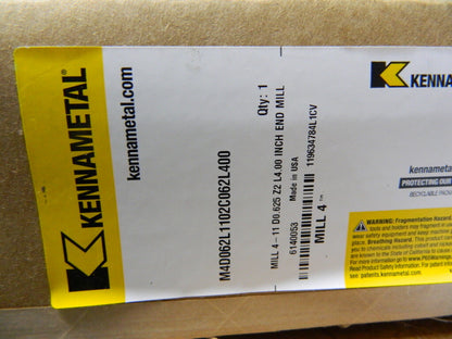 Kennametal 5/8" Cut Diam Cylindrical Shank, 4" OAL Indexable Shoulder