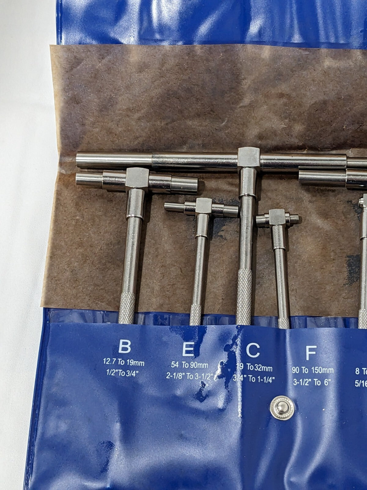 Telescoping Gage Set: 5/16 to 6", 6 Pc 615-6610 DAMAGED