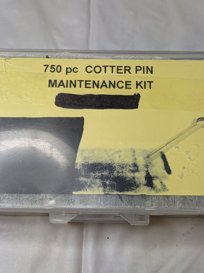750 Piece, 1/16 to 5/32 Pin Diam, Cotter Pin Assortment NFC-KIT231