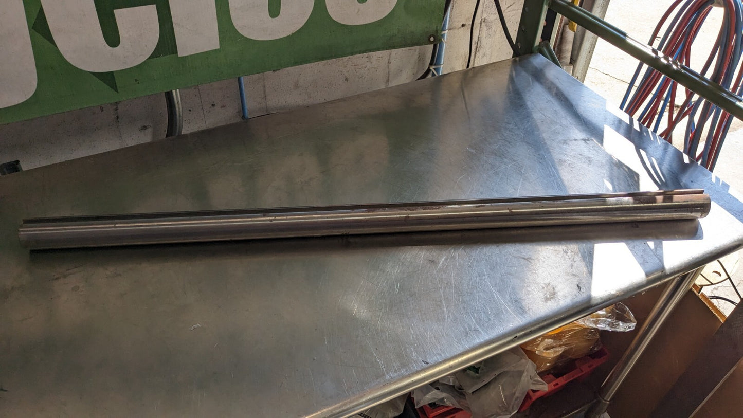 Round Linear Shafting 2.19" Dia 48" OAL Steel 1/2" Key 2.19K1045ST-3