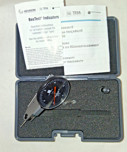 TESA Brown & Sharpe Dial Test Indicator 0-15-0 Horizontal 599-7031-5