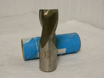 Precision T15 HSS Sq End Mill 1-1/4 Dia 2Fl 1.25 Shk Dia RH 4-1/8L 01863745