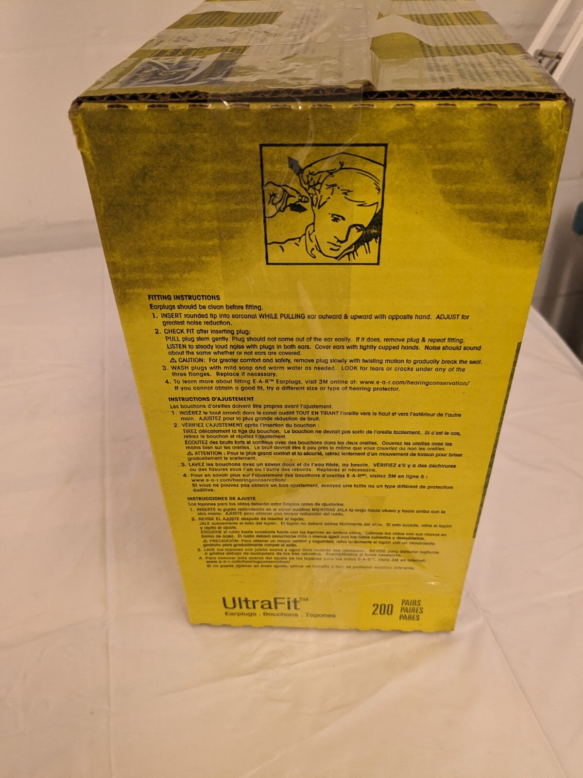 3M Earplugs: 25 dB, Foam, Flanged, Push-In Stem, Corded 200pairs 7000052728