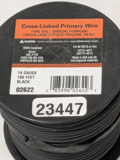 EastPenn 14 AWG Automotive Cross-Linked Polyethylene Wire, 100' Long 23447