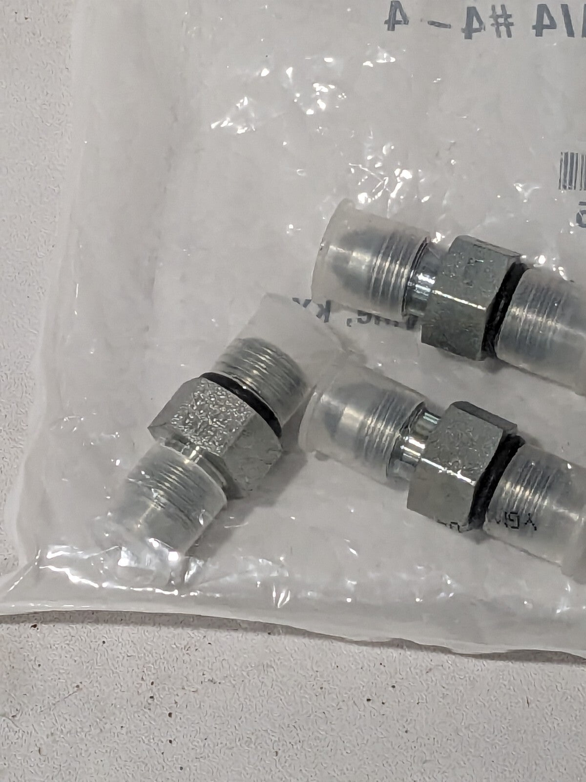 Steel Flared Tube Connector: 1/4" X 1/4" #4-4 Bag of 4 10537
