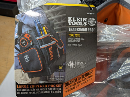 Klein Tools Tool Bag 40 Pocket 10-1/4" Wide X 10" Deep, 12-1/4" High 5541610-14