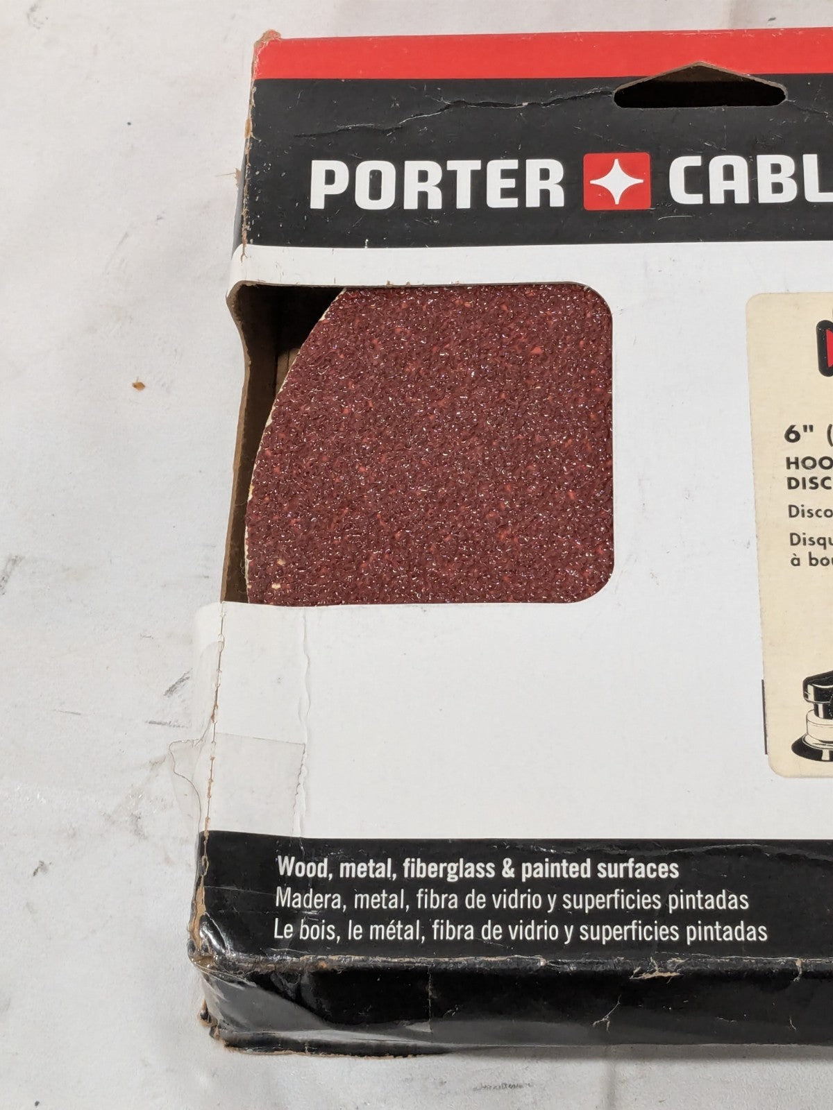 Porter Cable 40 Grit 6" No Hole PSA Sanding Disc Qty 25 736000425