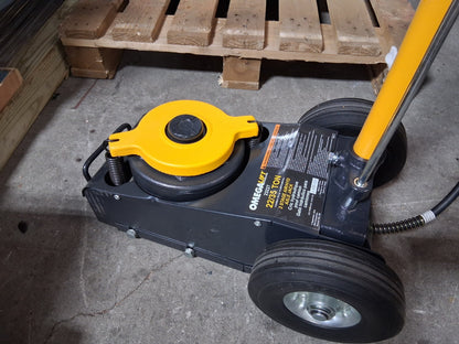 Omega Lift Equipment Dual Stage Air Actuated Truck Jack 35 Ton Capacity 23227