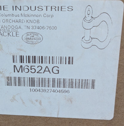 CM Anchor Shackle Screw Pin 14000 Working Load Limit M652AG
