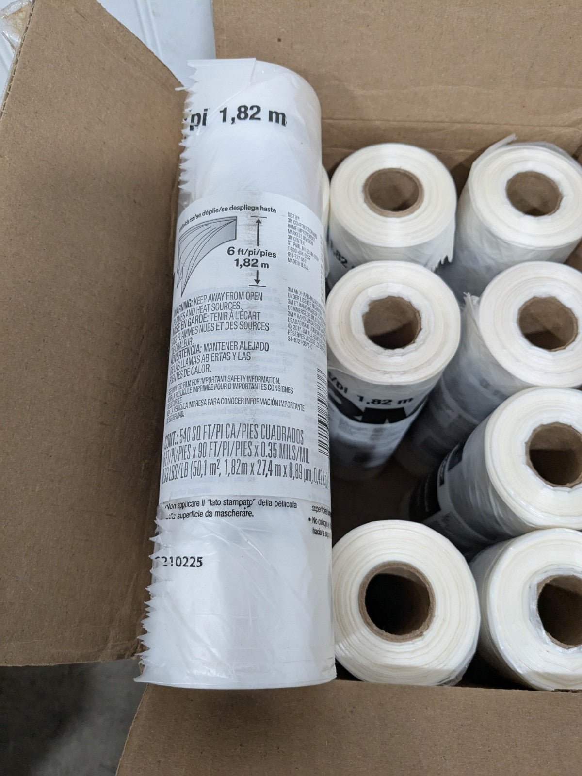 3M Hand-Masker Contractor's Plastic CP6, 6' x 90' x .35 mil Qty 12 70006940780