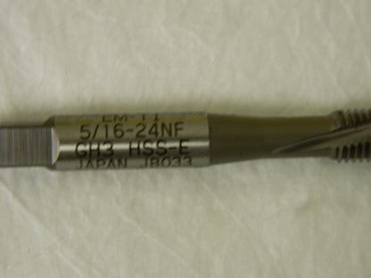 Widia GTD  5/16" - 24 H3 3 Flute Hss Spiral Flute Plug Tap QTY 2 85616