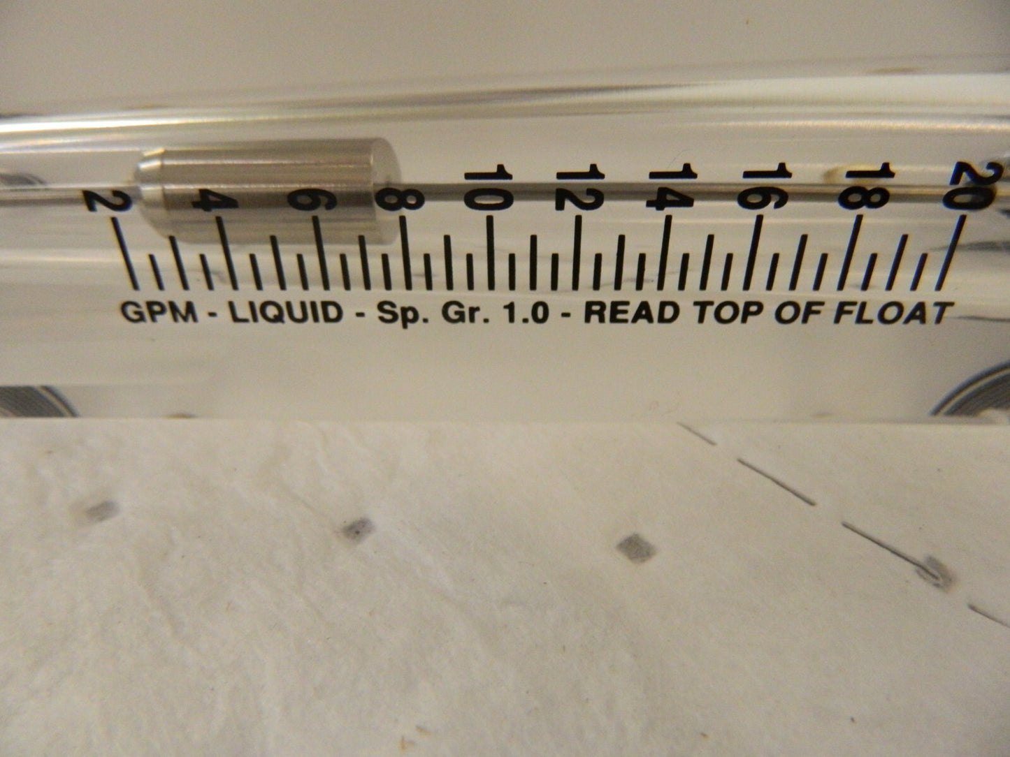 KING 1" M Port Block Style Panel Mount Flowmeter 75202106C-06