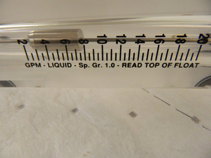 KING 1" M Port Block Style Panel Mount Flowmeter 75202106C-06