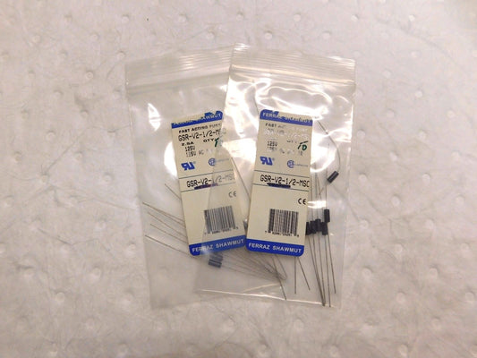 Ferraz Shawmut Fast Acting GP Fuse 125V 2.5A 10PK Lot of 2 GSR-V2-1/2