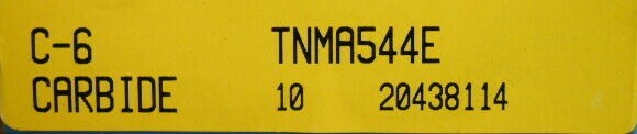 Korloy Carbide Inserts TNMA544E C6 Qty. 10 20438114