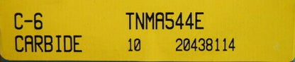 Korloy Carbide Inserts TNMA544E C6 Qty. 10 20438114