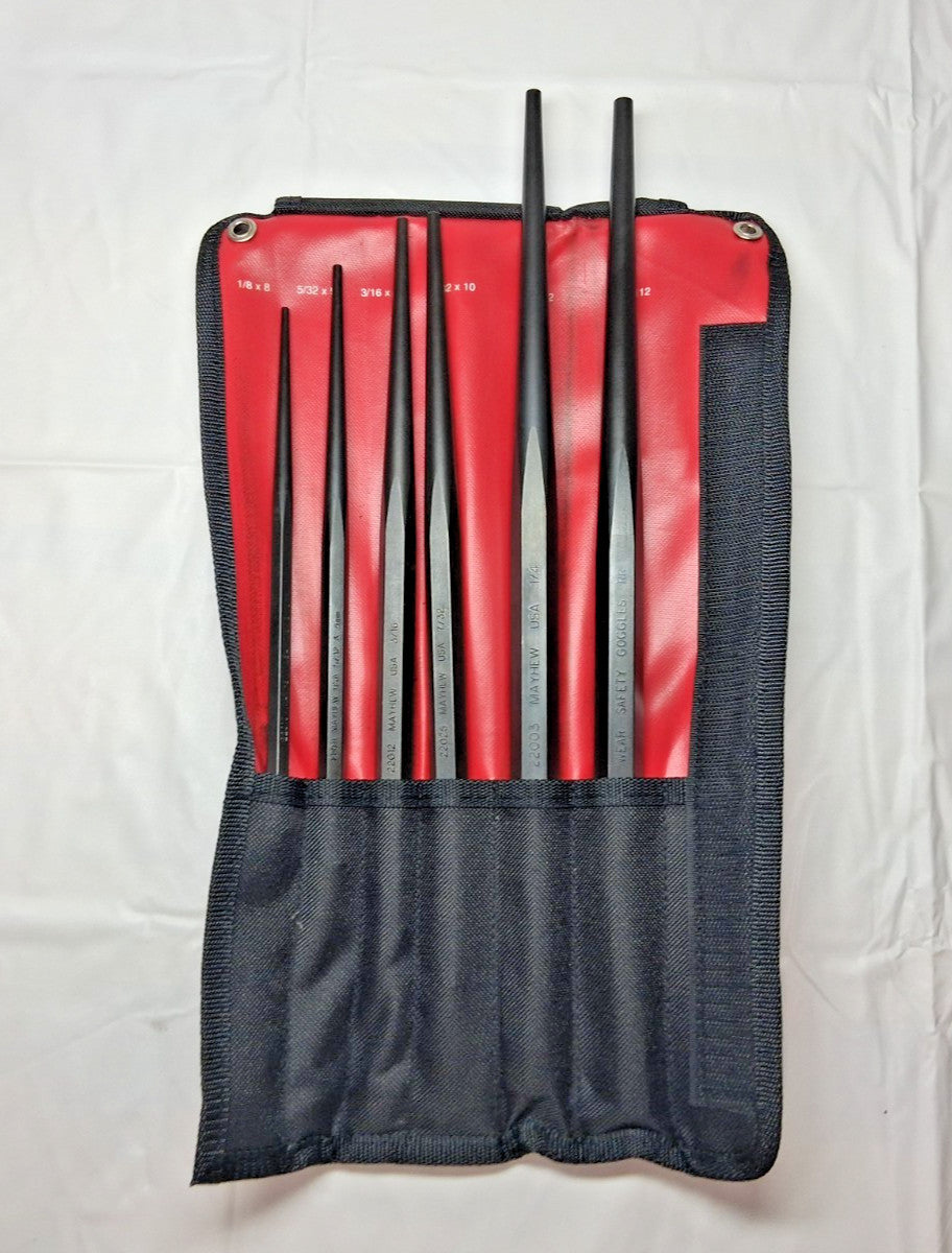 Mayhew 6 PC Drift Punch Set 0.125 to 0.3125" 61811