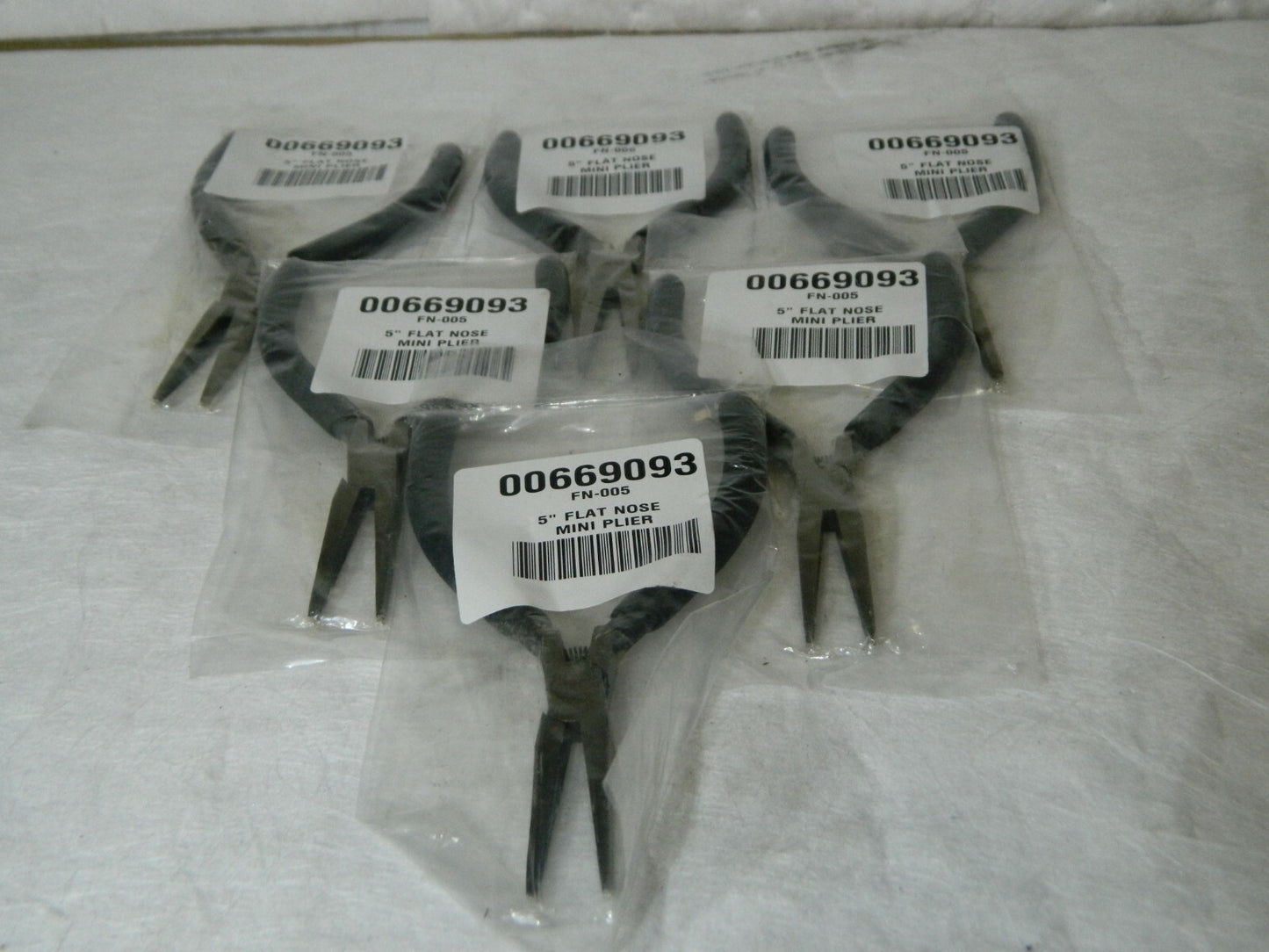 Long Nose Mini Pliers 5" OAL 1" Jaw Length x 5/8" Jaw Width Qty 6 FN-005