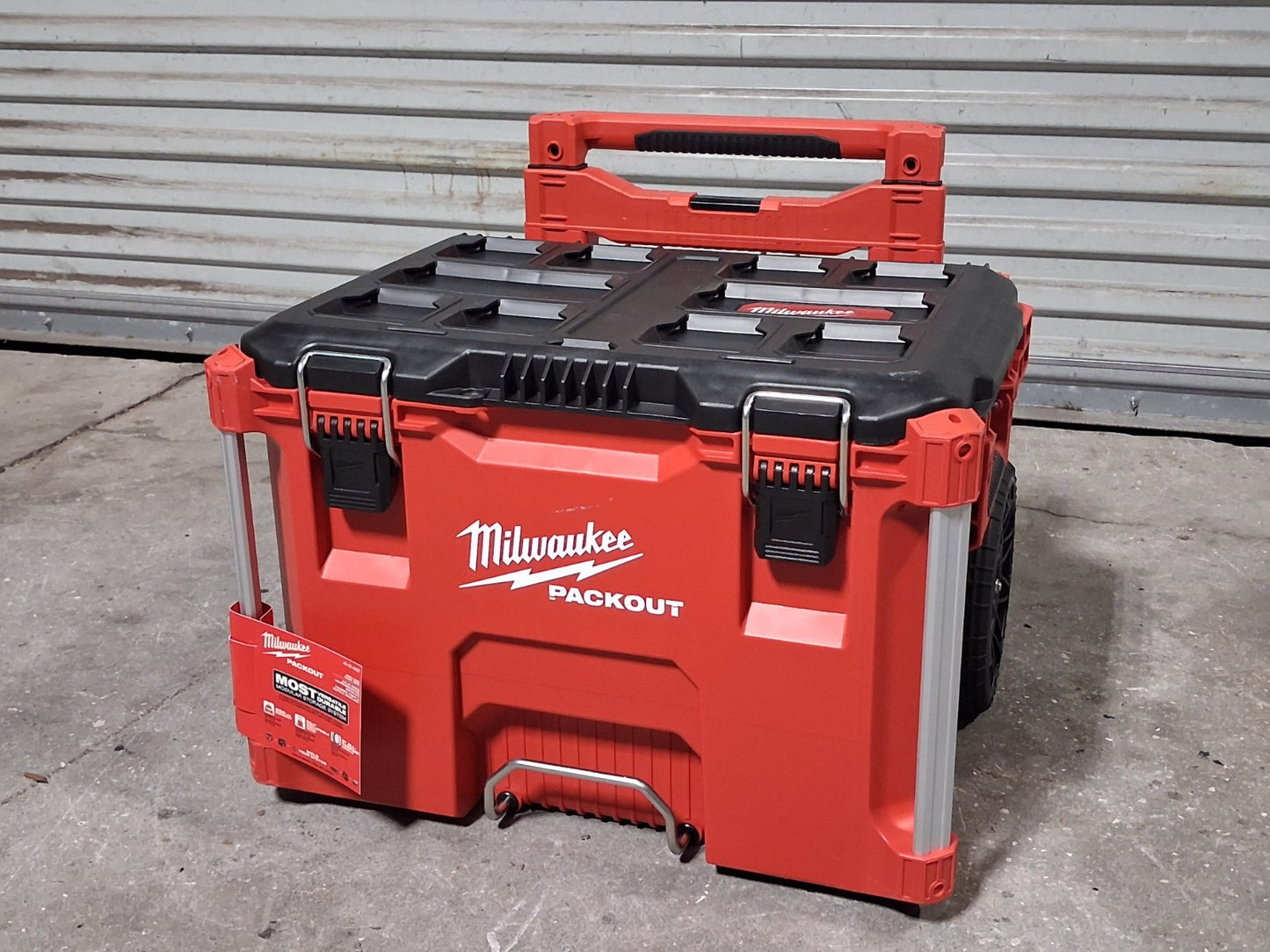 Milwaukee Packout Storage System Rolling Tool Box w/ Tray 48-22-8427
