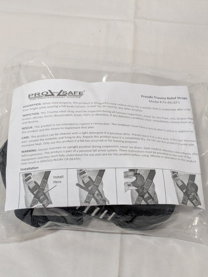 PRO-SAFE Fall Protection Relief Strap: Use w/Full-Body Harnesses PS-RELIEF1