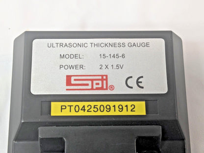 SPI Ultrasonic Thickness Gage 0.1mm to 8" Measurement 0.1mm Resolution 15-145-6